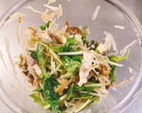 シャキシャキ野菜と蒸し鶏のザーサイ和え作り方4写真