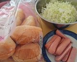 旨辛うどんとミニドックのランチ作り方1写真