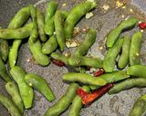 枝豆のスパイスソテー(サブジ)作り方2写真