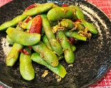 枝豆のスパイスソテー(サブジ)作り方4写真