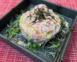 マグロでタルタルステーキ作り方5写真