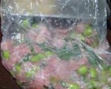 枝豆と大葉の肉豆腐作り方3写真