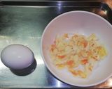 ゴーヤのワタの玉子スープ作り方1写真