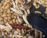 水煮で簡単！大豆としめじのペペロンチーノ作り方6写真