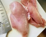 【胸肉やわらかい】〜いっぽん揚げ作り方1写真