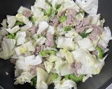キャベツ入りゴーヤチャンプル【四毒抜き】作り方3写真