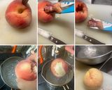 丸ごと白桃パフェと　白桃のパフェ作り方2写真