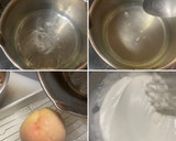 丸ごと白桃パフェと　白桃のパフェ作り方4写真