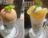 丸ごと白桃パフェと　白桃のパフェ作り方7写真