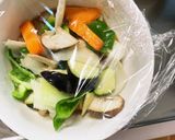 レンジ肉無豆腐簡単そばめし味野菜炒め作り方13写真
