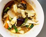 レンジ肉無豆腐簡単そばめし味野菜炒め作り方15写真