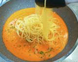 海老クリームパスタ作り方4写真