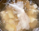 味噌汁 豆腐と三つ葉作り方3写真