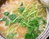 味噌汁 豆腐と三つ葉作り方5写真