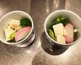 ははつゆだしで朝から具だくさん茶碗蒸し作り方1写真