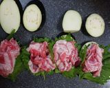トロトロ 茄子の豚バラ＆大葉挟み蒸し作り方2写真