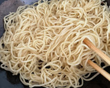 簡単オススメ青菜(豆苗)の塩焼きそば作り方4写真