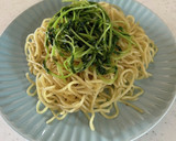 簡単オススメ青菜(豆苗)の塩焼きそば作り方8写真