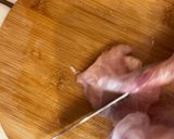 鶏むねdeお肉柔らか♡大葉タレの油淋鶏作り方1写真
