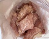 鶏むねdeお肉柔らか♡大葉タレの油淋鶏作り方2写真