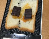 あんずジャム＆チョコのホットサンド作り方2写真