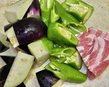 夏野菜でサッポロ一番味噌ラーメン作り方1写真