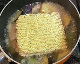夏野菜でサッポロ一番味噌ラーメン作り方5写真