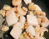 シーフードトマトクリームパスタ作り方2写真