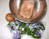 ピーマンの鶏肉詰め♪冷え性の効果UP薬膳作り方1写真