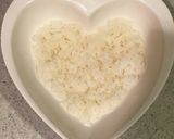グリルで作る親子丼　真ん中に生卵の黄身作り方6写真