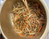 きんぴらゴボウのトマトケチャップ味作り方4写真