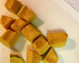 レンジで作れるカボチャプリン【卵不使用】作り方1写真