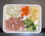 野菜ゴロゴロ簡単トマトスープパスタ作り方1写真