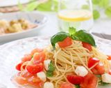 トマトとクリームチーズの冷製パスタ作り方1写真