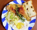 漬けて焼くだけ！鶏もものローズマリー焼き作り方7写真