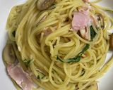生ハム マッシュルーム しそオイルパスタ作り方8写真