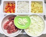 塩麹で柔らか☆牛角切り肉のトマト煮作り方1写真