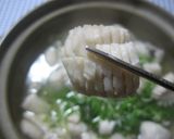 太刀魚のハモ風しゃぶしゃぶ鍋作り方3写真