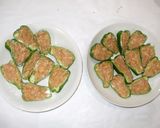 ピーマンの鶏肉詰め♪冷え性の効果UP薬膳作り方7写真