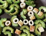 メイン級☆甘酢ゴーヤのマヨネーズかけ作り方5写真