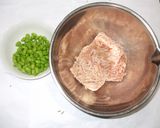 鶏枝豆ハンバーグ♪むくみ下痢に簡単薬膳作り方1写真