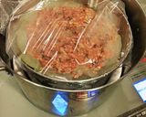 豚肉の冬瓜ドーム蒸し　もずく餡作り方6写真