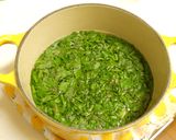 ビタミンたっぷり 春菊のお味噌汁作り方2写真