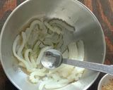 ご飯のお供！イカそうめん塩昆布キムチ和え作り方1写真