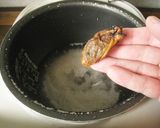 牡蠣の干物＆トマト干しのおかゆ作り方3写真