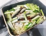 アンチョビと小松菜のとろけるチーズパスタ作り方3写真