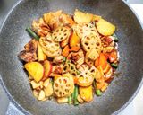 鶏もも肉と薩摩芋で中華風の炒め煮作り方9写真