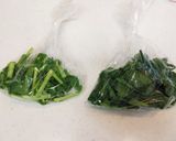 電子レンジ☆茹で野菜(葉物)作り方1写真