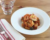 えびとかぼちゃのペペロンソテー作り方6写真