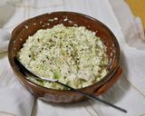 混ぜてチンするだけ！オートミールリゾット作り方4写真